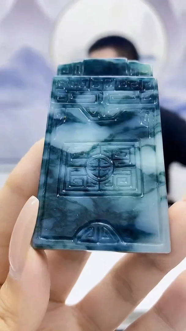 定制翡翠未镶嵌4831xx-毛货挂件71