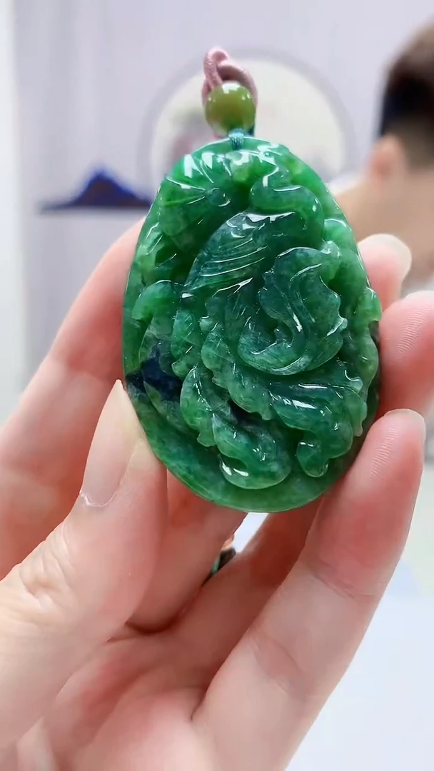 定制翡翠未镶嵌4868zm-毛货挂件30