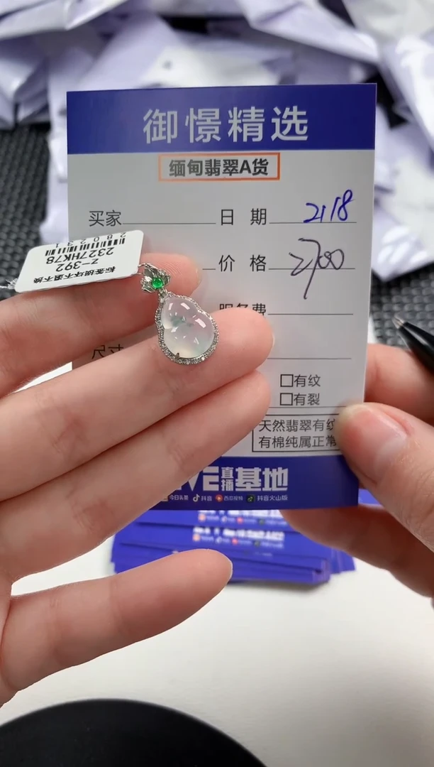 【闪购商品】翡翠颈饰18K金镶嵌21