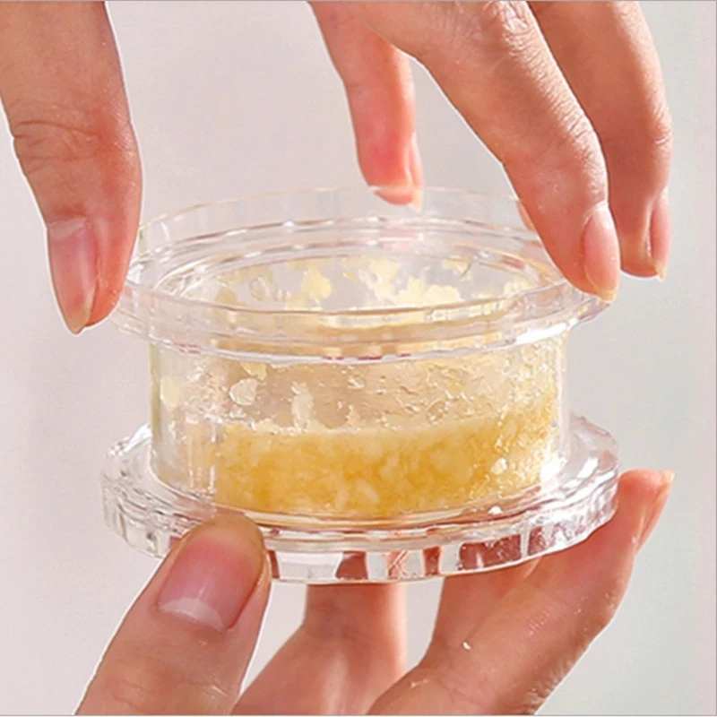 家用塑料捻蒜盒压蒜器蒜泥器蒜蓉器捻蒜盒搅蒜器厨房小工具