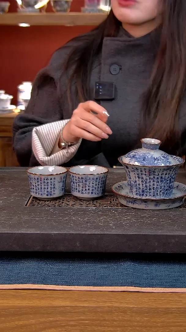 简装家用款3件套 老陶泥开片纹陶瓷茶具