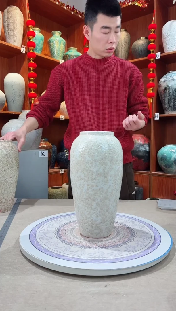 【闪购商品】瓶陶瓷花瓶 无花 茶白大号