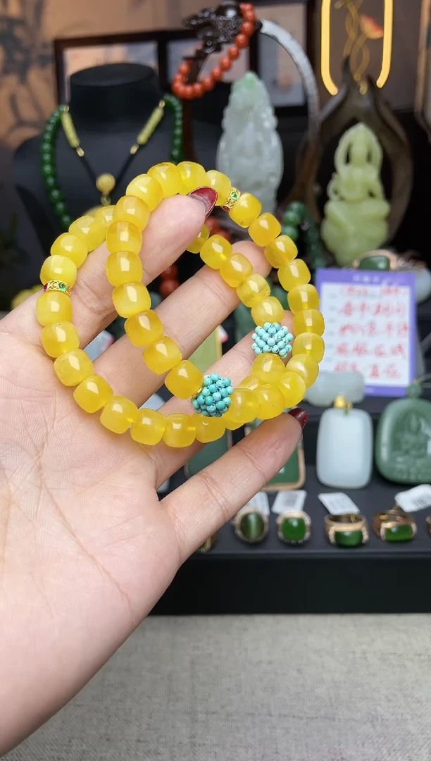 【闪购商品】蜜蜡手串未镶嵌手串sm52多样性发其一