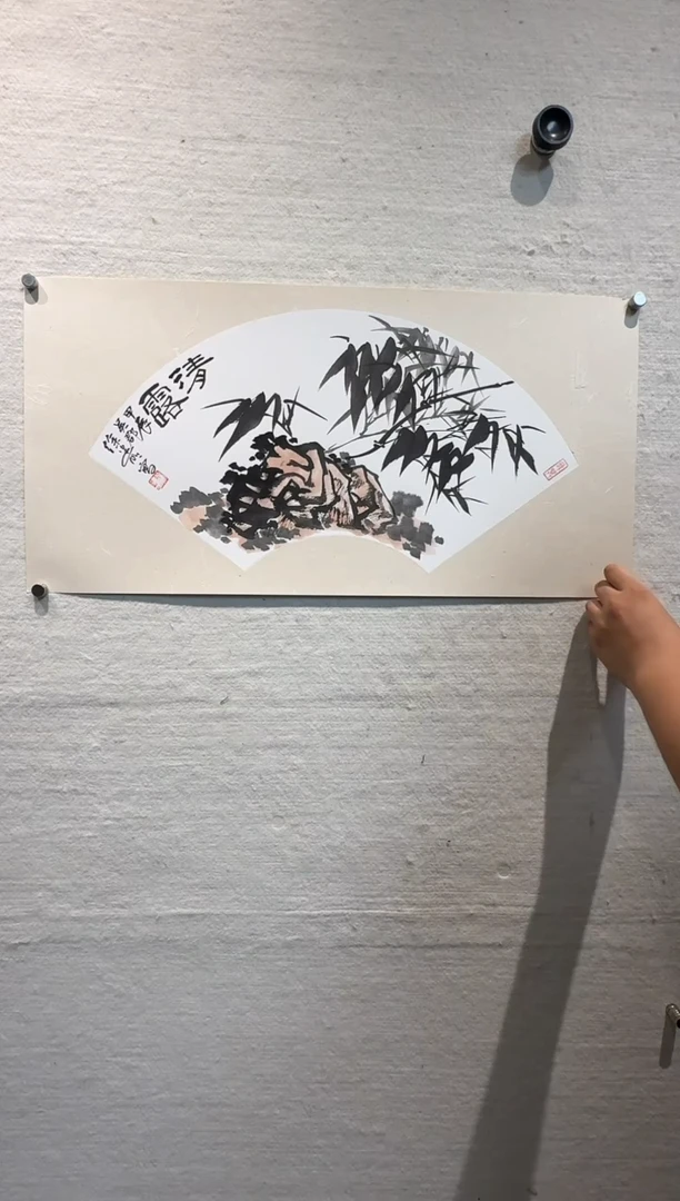 国画炳山艺术--徐建明老师作品   扇面