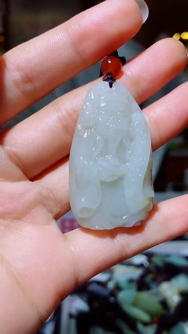 和田玉未镶嵌挂件1