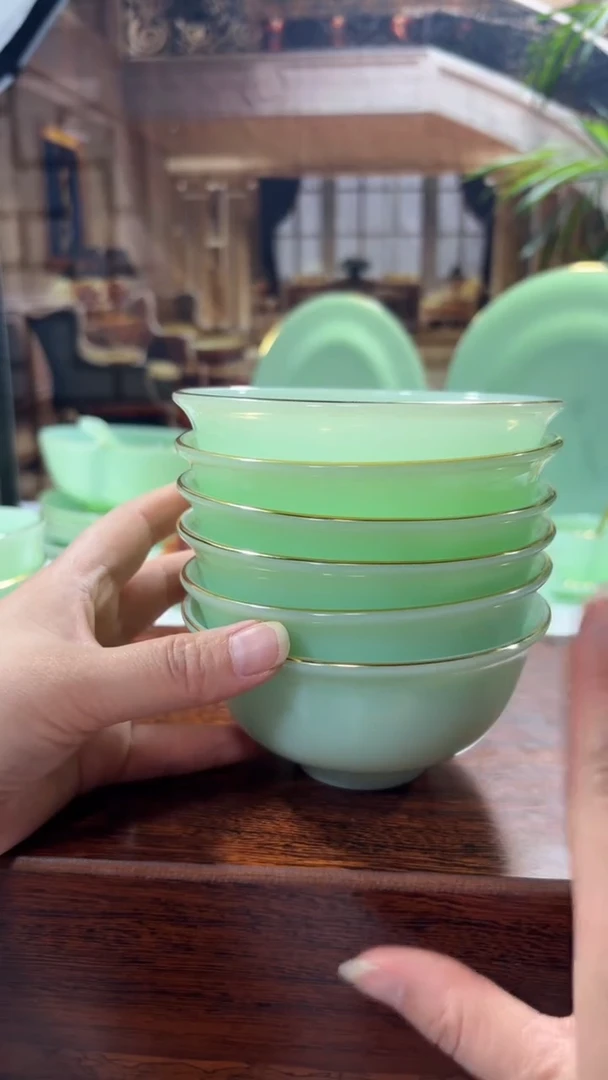 【闪购商品】.... 4.5英寸玉瓷碗6个口径11.5厘米