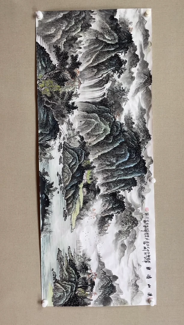 国画180*68 殷新建殷新建殷新建殷新建