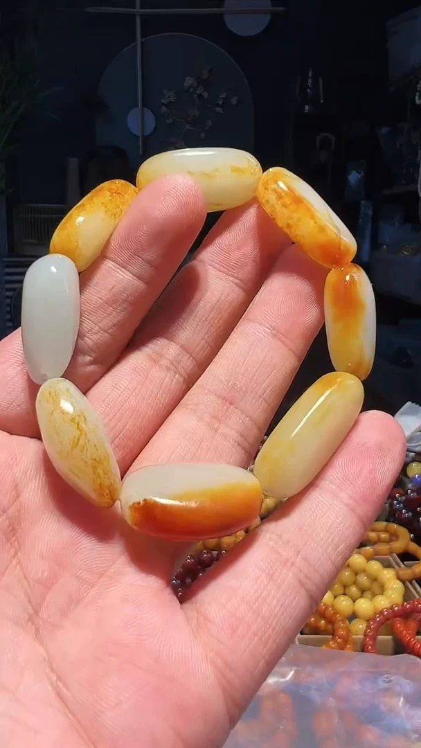 【闪购商品】和田玉手串未镶嵌单圈-大