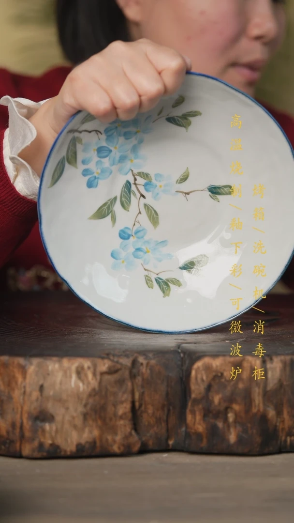 【闪购商品】碗景德镇高温釉下彩可微波烤箱洗碗机