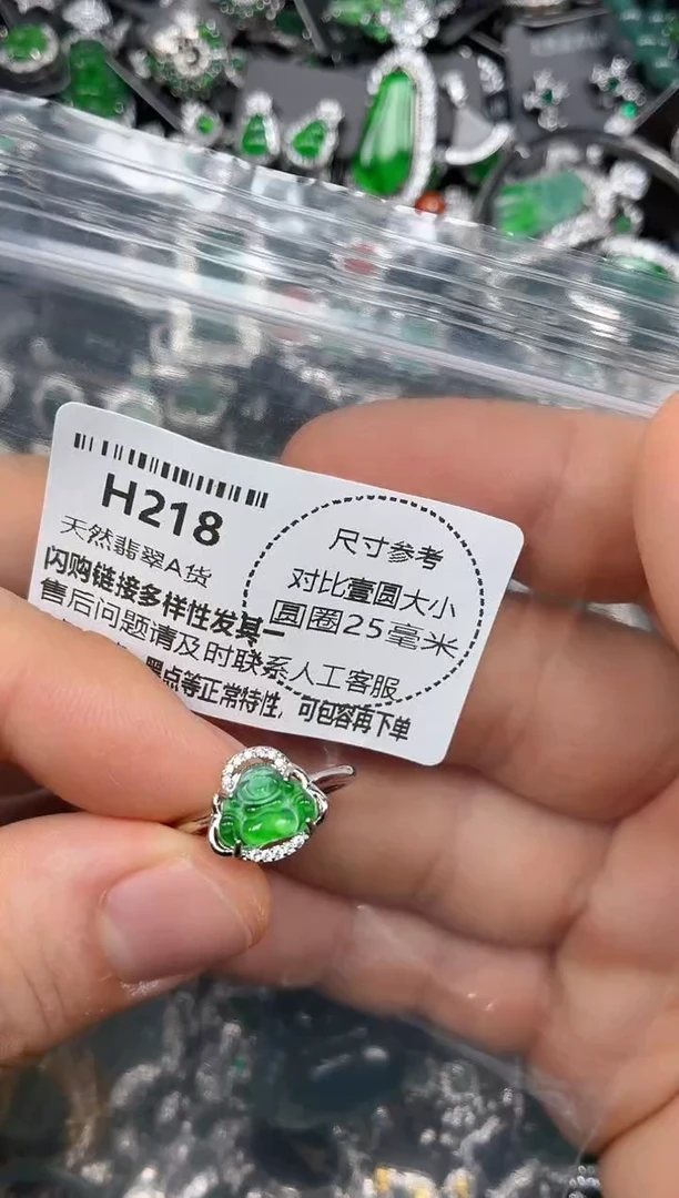 颈饰未镶嵌翡翠H218戒指