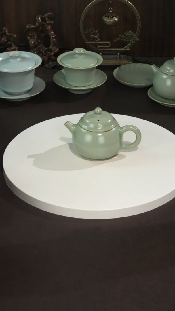 宣宝汝瓷原矿原釉作品微瑕