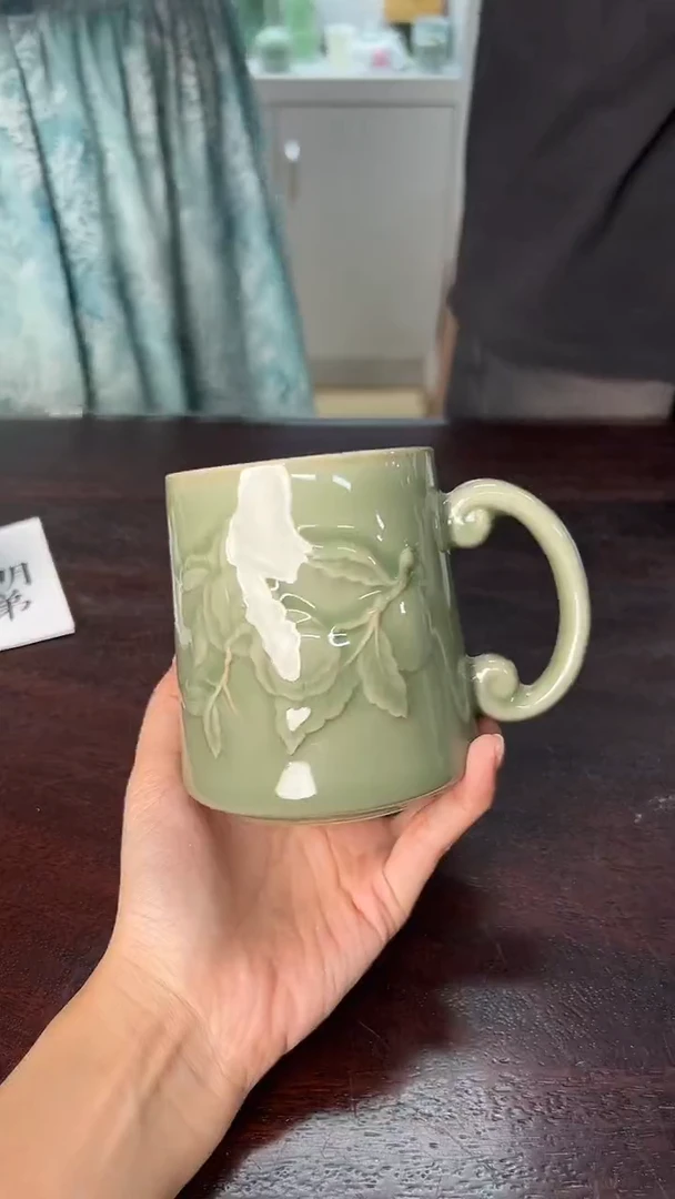 龙泉云间青瓷小米茶器
