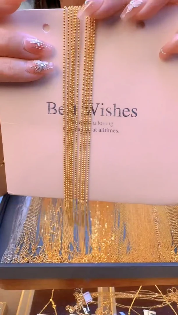 45cm固定不可调节光面珠珠链1.79g（多样性发货）