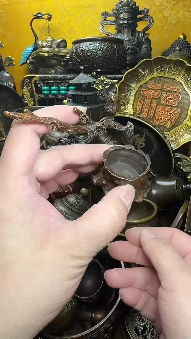铜器摆件收收藏藏