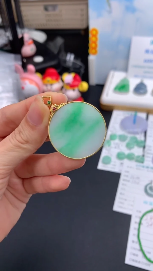 定制翡翠18K金镶嵌模式推广期48小时鉴赏期