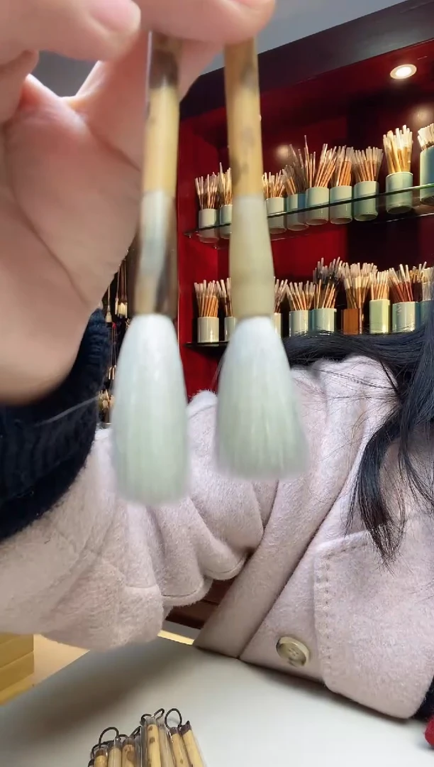 【闪购商品】牛角香妃杆细光峰纯羊毫出峰3.5毛笔1支