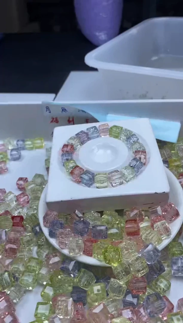 未镶嵌颈饰水晶w2928马卡龙啊赛方糖10mm*8颗