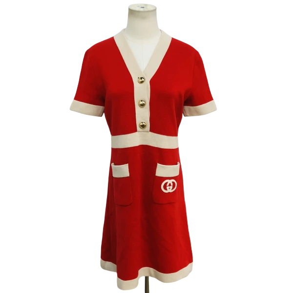 妃鱼/古驰/羊毛/连衣裙/95新/凡1/30