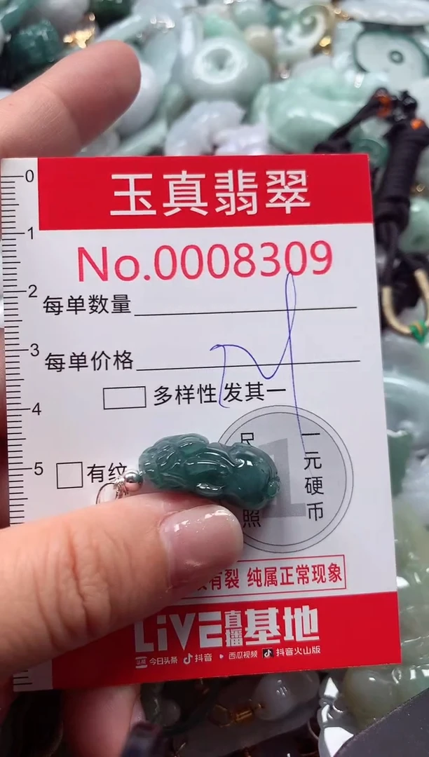 吊坠(不含链)未镶嵌翡翠8309