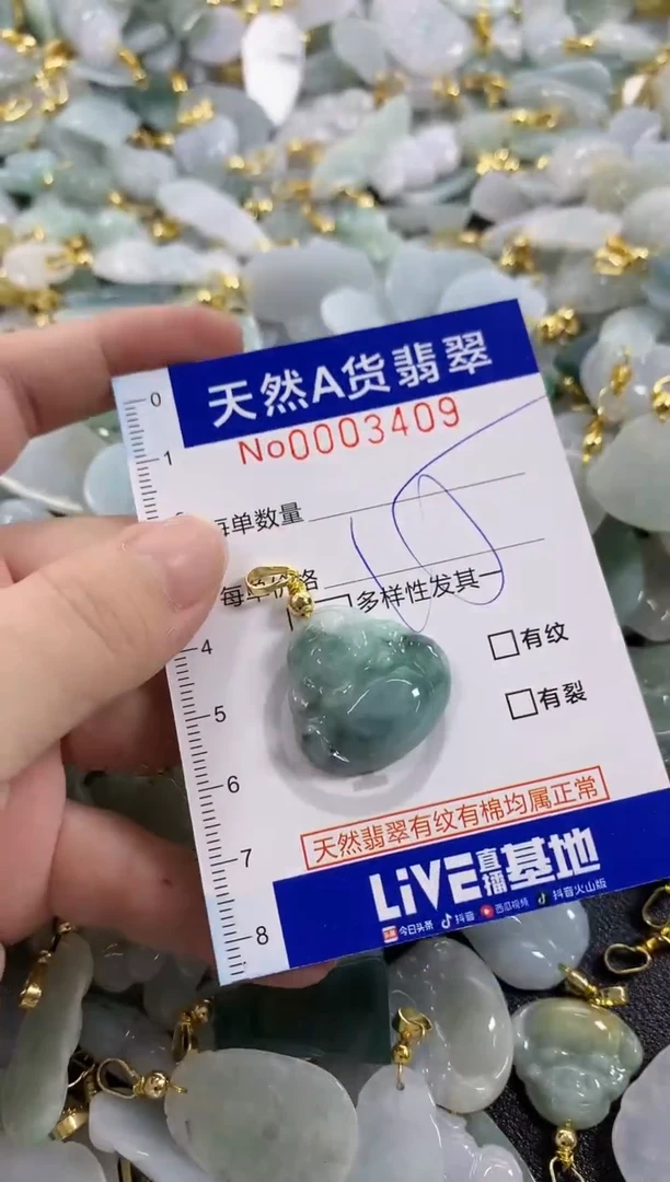 颈饰未镶嵌翡翠天然A货翡翠