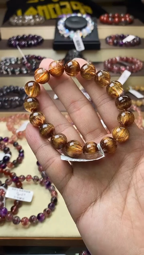 【闪购商品】发晶手链未镶嵌红铜顺发单圈12m+