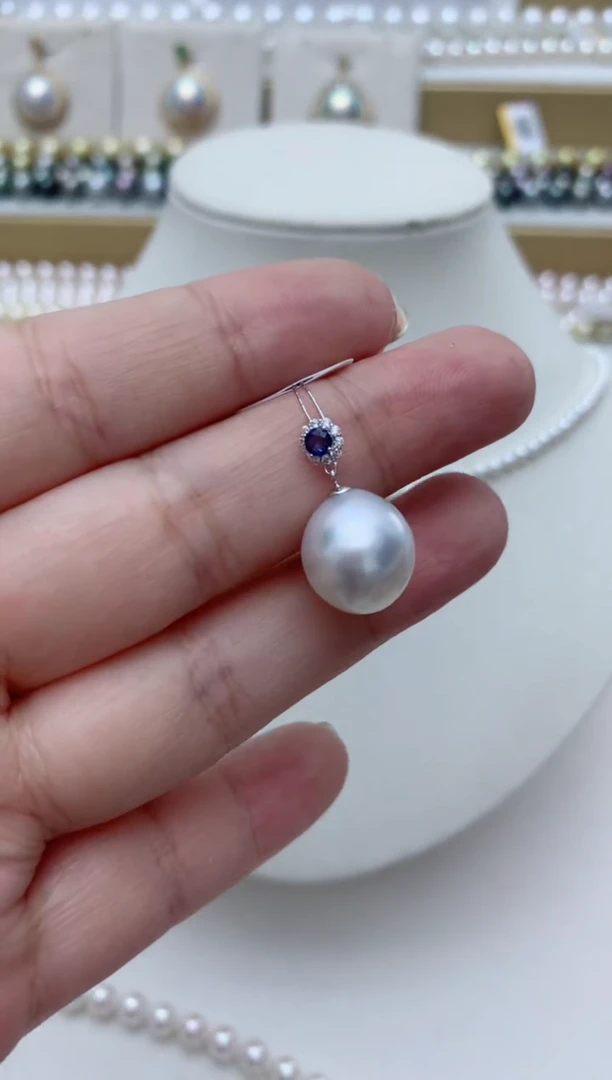 【闪购商品】海水珍珠颈饰18K金镶嵌q69