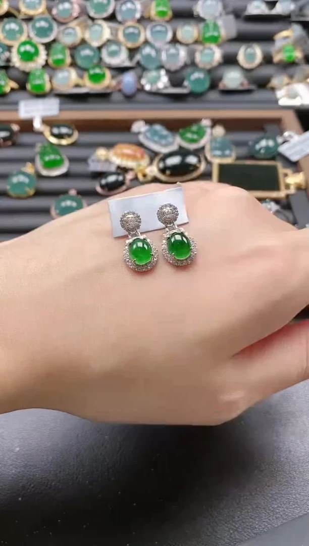 【闪购商品】翡翠戒指银S925镶嵌51511