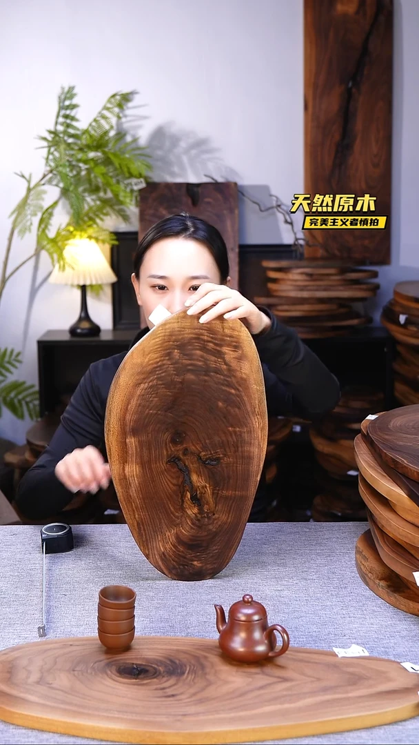 木北美黑胡桃原木.干裂疤结不属于商品质量问题完美主义者慎拍
