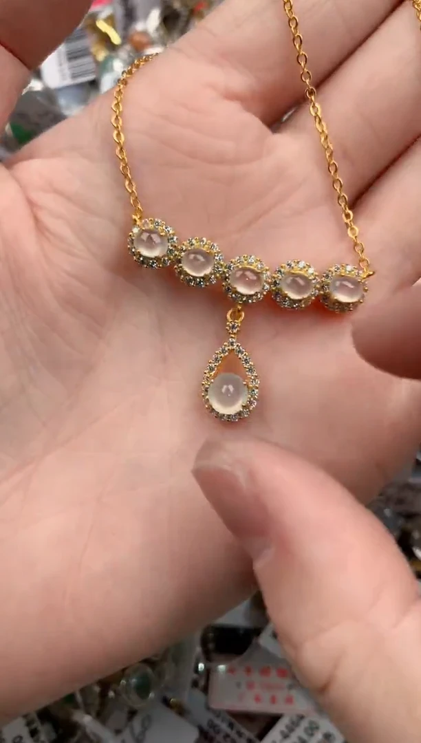 银S925镶嵌戒指翡翠666              4