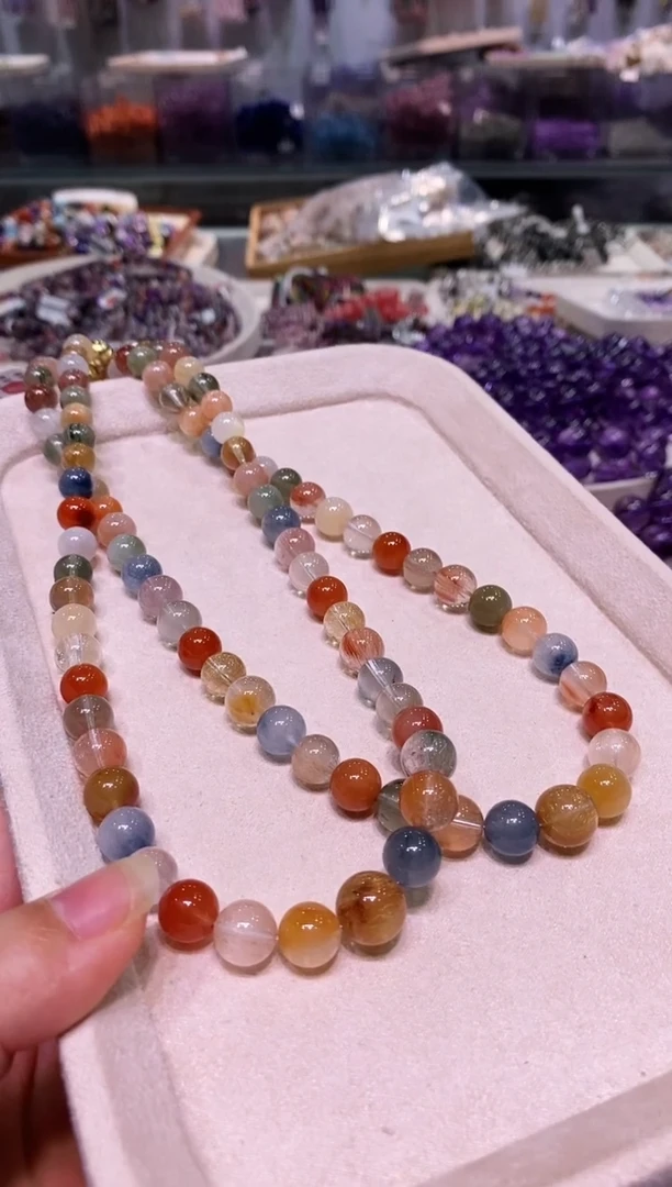 项链未镶嵌水晶多样性发其一兔毛