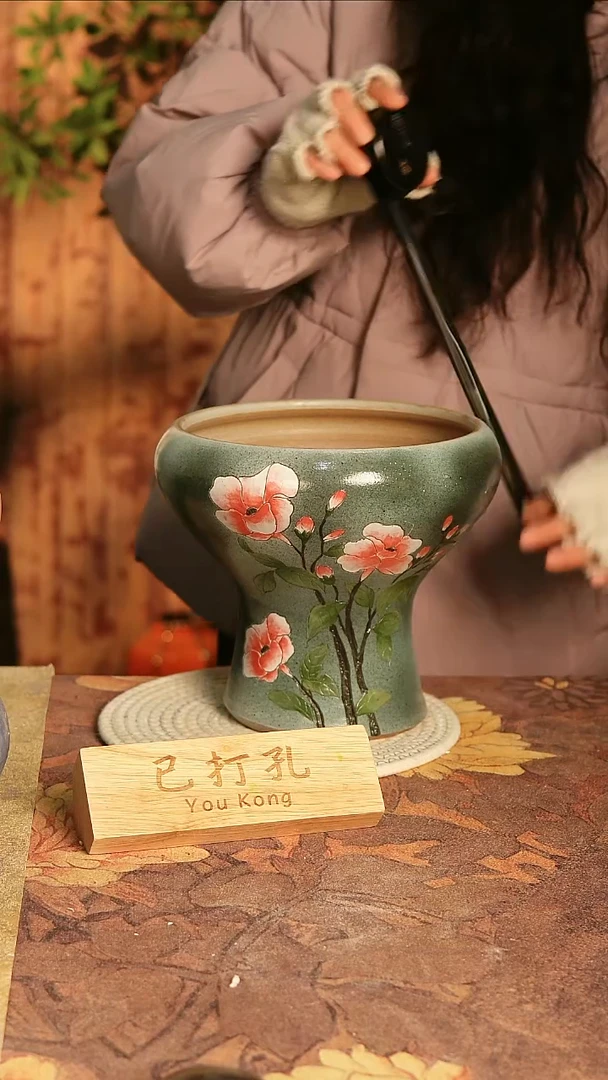 陶瓷24-201高21口19误差2已打孔瑕疵孤品