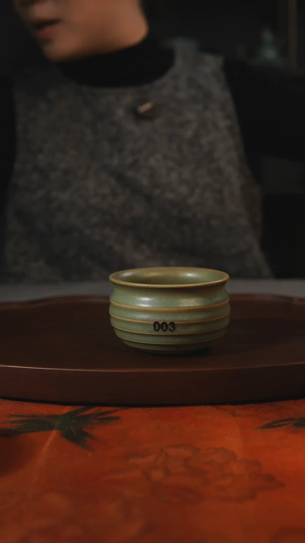 杯子柴烧 003  汝州原产地原矿仿古老釉