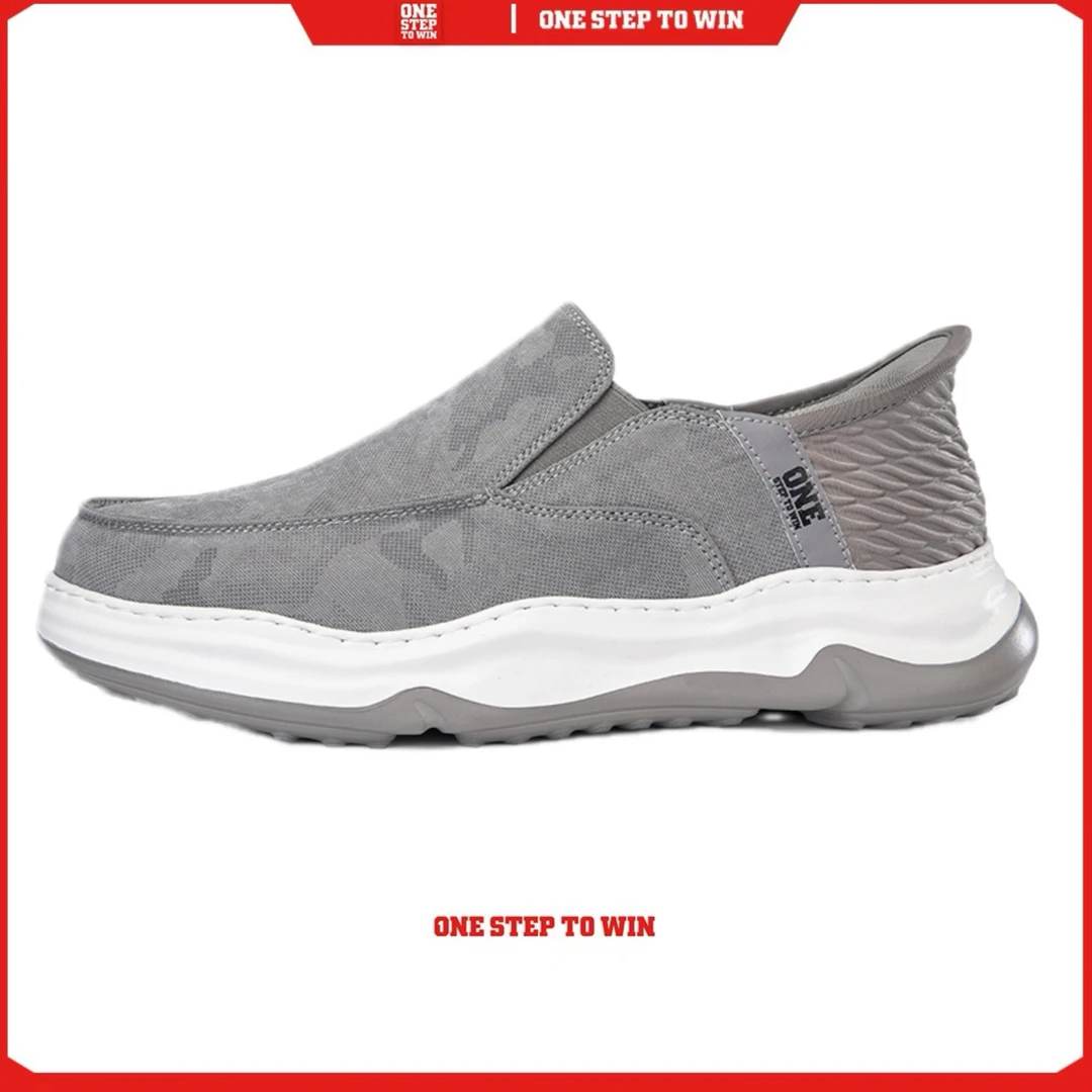 【凌风】闪穿一脚蹬布鞋男软底休闲男士健步鞋手工低帮轻便软底鞋