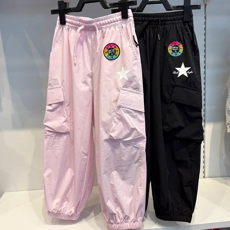 Converse匡威儿童装夏季运动时尚舒适休闲防晒梭织长裤 CV2522089