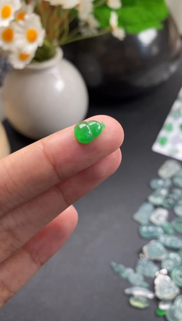 散珠翡翠冰绿葫芦