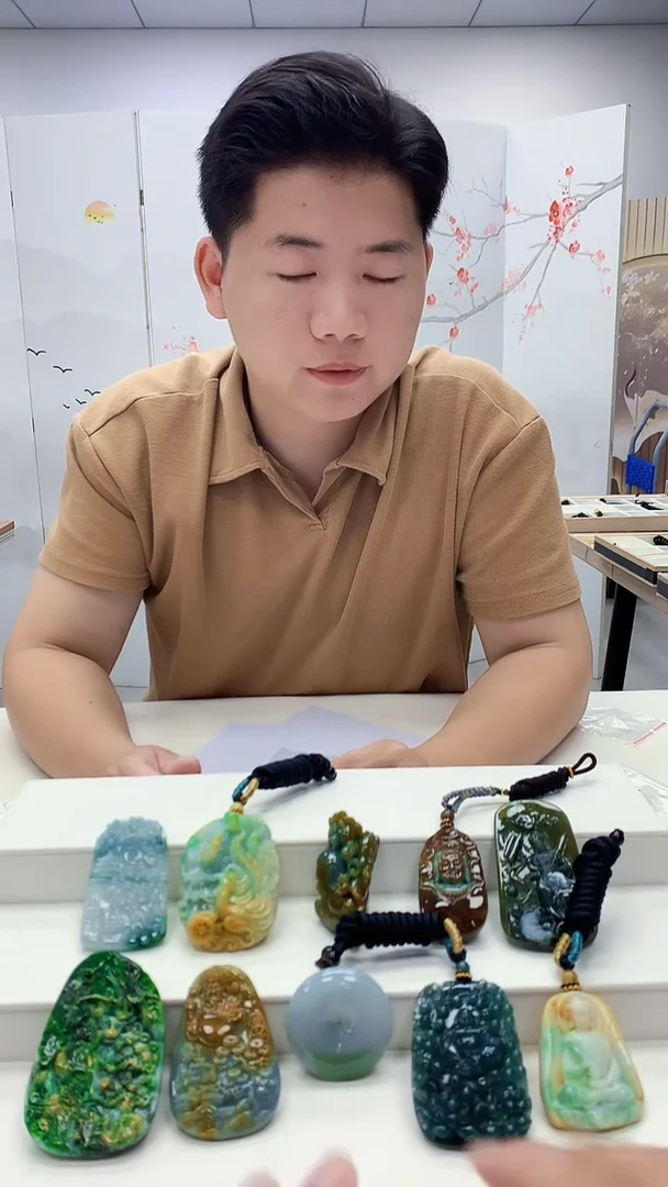 定制翡翠未镶嵌4917bb-毛货挂件77