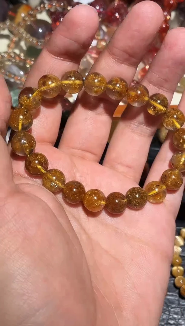未镶嵌手链水晶多*钛晶花单圈A10（多样性发其一）