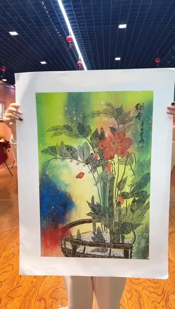 【闪购商品】国画画都展厅-周建真老师亲笔作品26-12