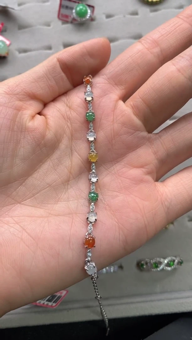 【闪购商品】翡翠戒指银S925镶嵌33333333   6