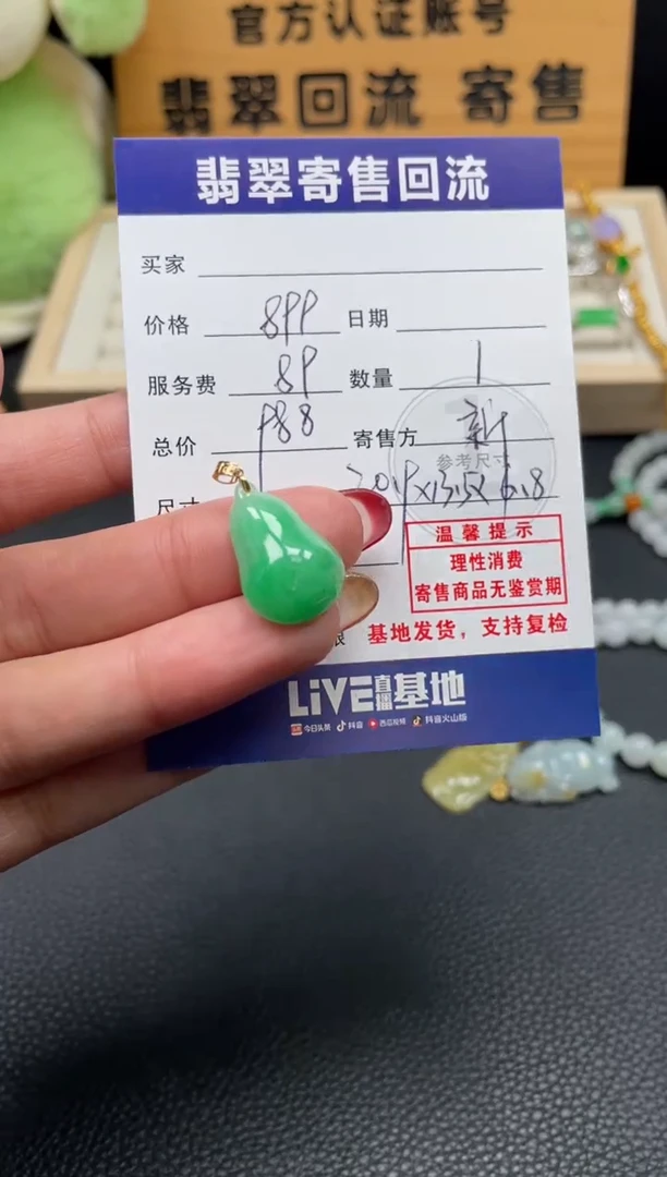 颈饰18K金镶嵌翡翠10152888