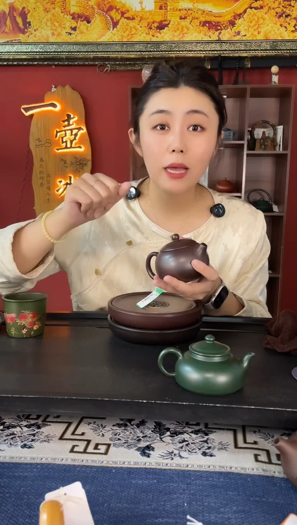茶壶紫砂光器西施 高温石红 郑文静
