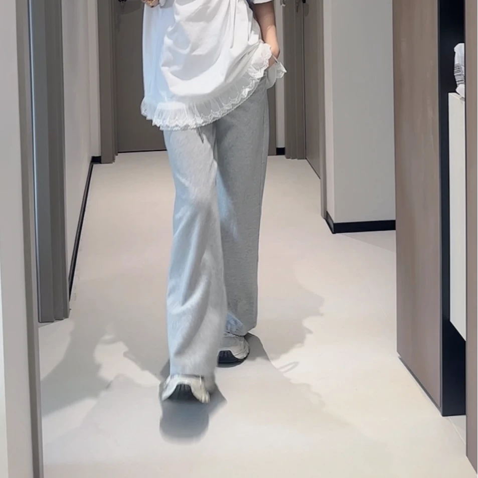 跳跳鱼童装 2025春季高腰直筒显瘦百搭喇叭裤279020