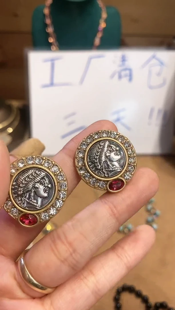 铜合金无925银时尚经典中古饰品
