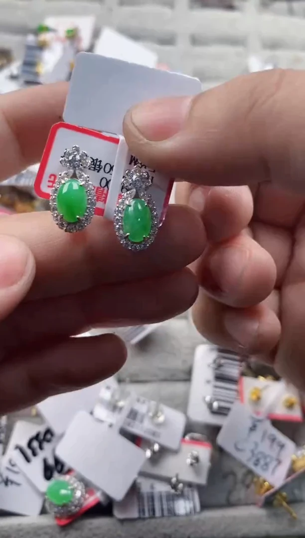 银S925镶嵌戒指翡翠11-11----5