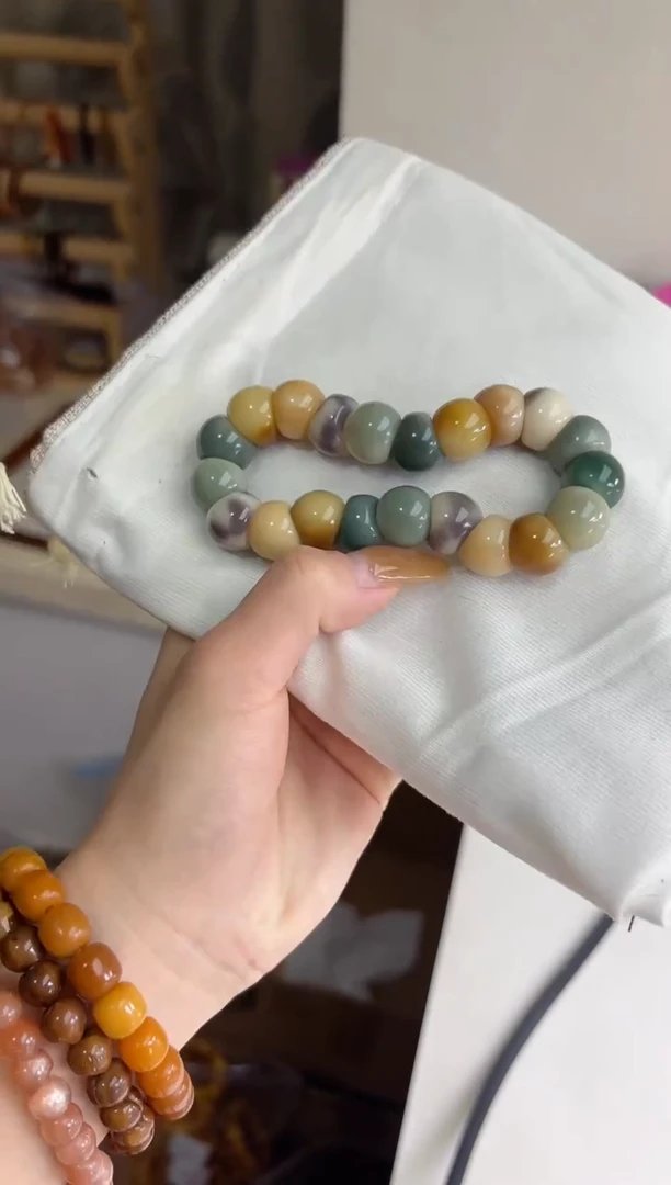 手串菩提根/象牙果沐n96桂花甜糕蒜瓣大肠13mm手串