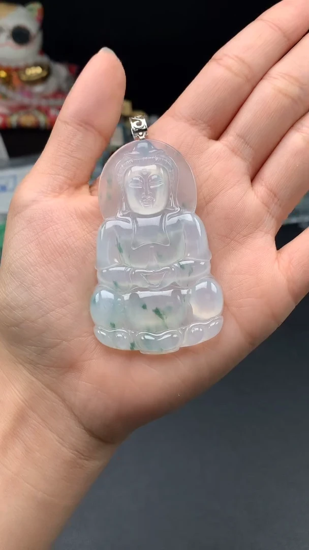 未镶嵌挂件翡翠41观音