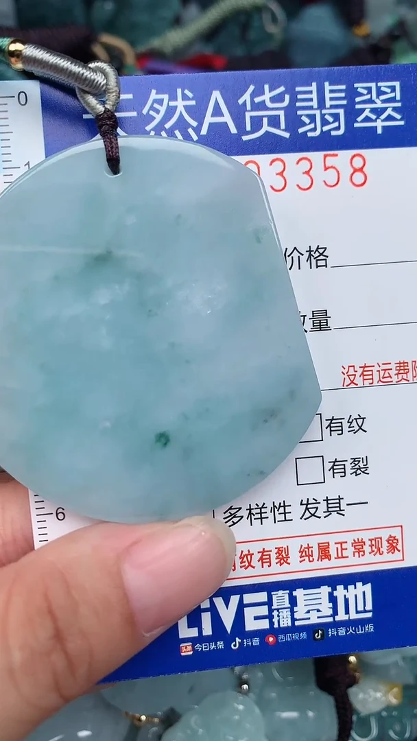 翡翠未镶嵌颈饰...0003358