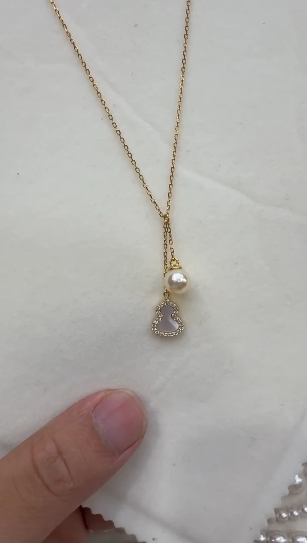 海水珍珠银S925镶嵌颈饰清货