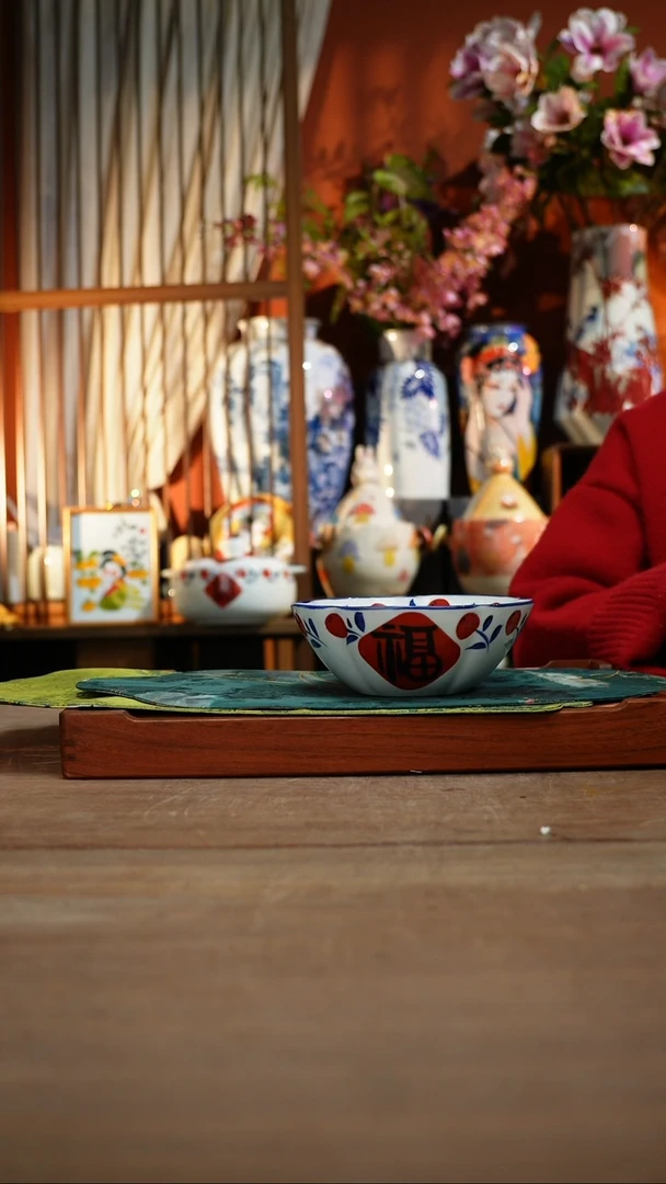 【简家甄选】景德镇设计师釉下手绘陶瓷