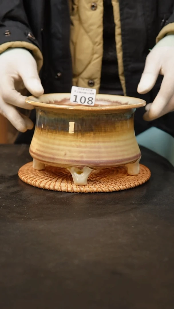 【闪购商品】瓷片108泥泥手工花盆